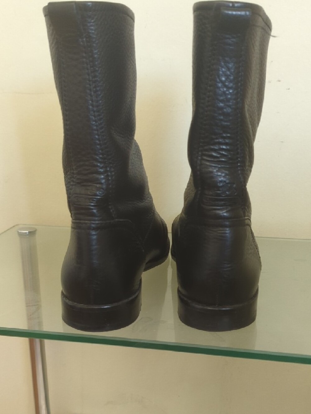 Retro Coach Black Pebble Leather Boot - Picture 5 of 8